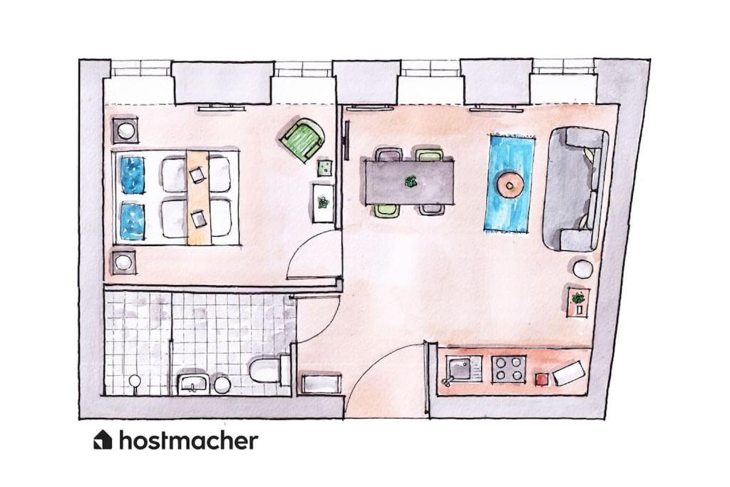 Sleek 1Br Flat Near Center By Hm Apartment Vienna Luaran gambar